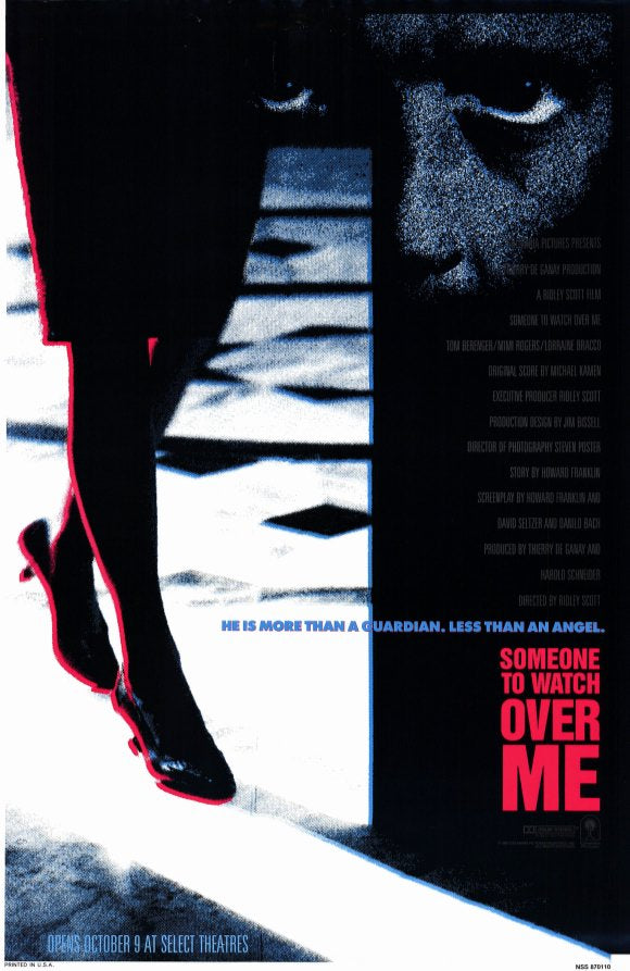 Someone to Watch Over Me Movie Poster Print featuring cinematic artwork.