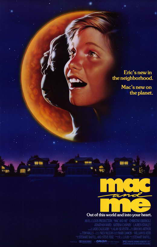 Mac and Me Movie Poster Print featuring iconic scenes and characters.