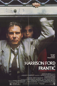 Frantic Movie Poster Print showcasing classic thriller artwork.