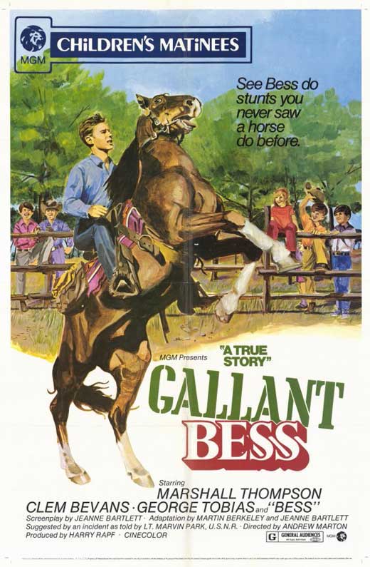 Gallant Bess Movie Poster Print showcasing classic cinema artwork.