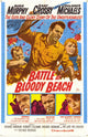 Battle at Bloody Beach Movie Poster Print showcasing dramatic war imagery.