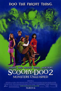 Scooby-Doo 2: Monsters Unleashed Movie Poster Print featuring the iconic characters from the movie.