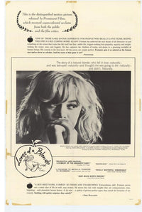 Loves of a Blonde Movie Poster Print showcasing classic film art