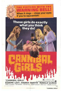 Cannibal Girls Movie Poster Print featuring iconic horror imagery.