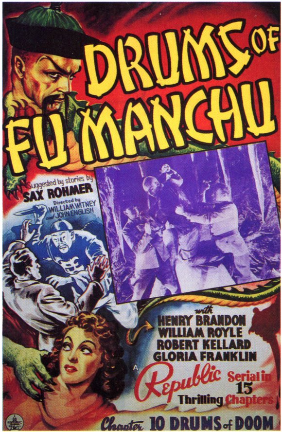 Drums of Fu Manchu Movie Poster Print featuring a classic design.