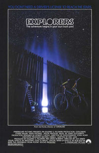 Explorers Movie Poster Print showcasing adventure and exploration themes.