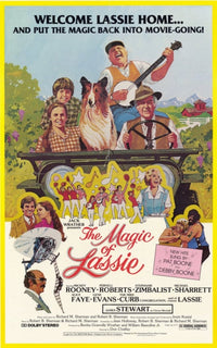 Magic of Lassie Movie Poster Print featuring a classic film design.