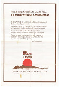 Savage Is Loose Movie Poster Print showcasing cinematic art.