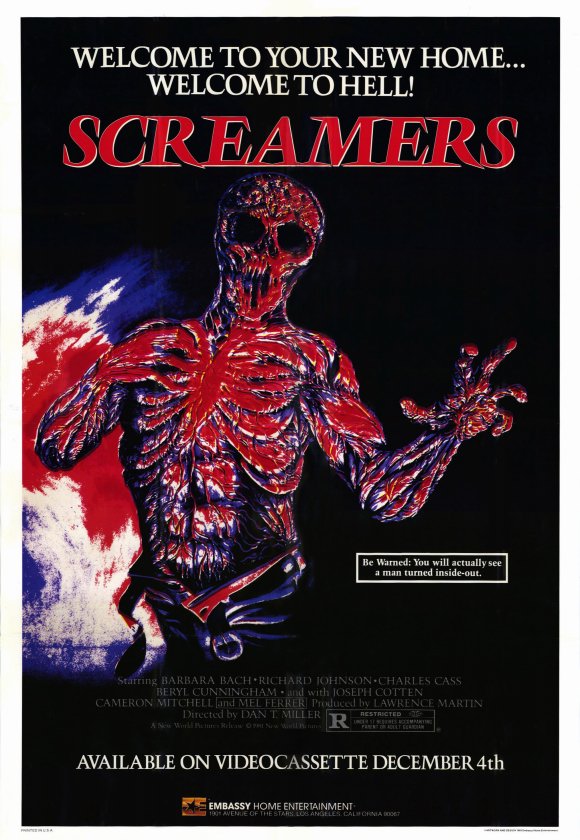 Screamers Movie Poster Print showcasing sci-fi horror imagery.