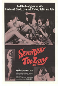 Seven Days Too Long Movie Poster Print featuring vibrant colors.