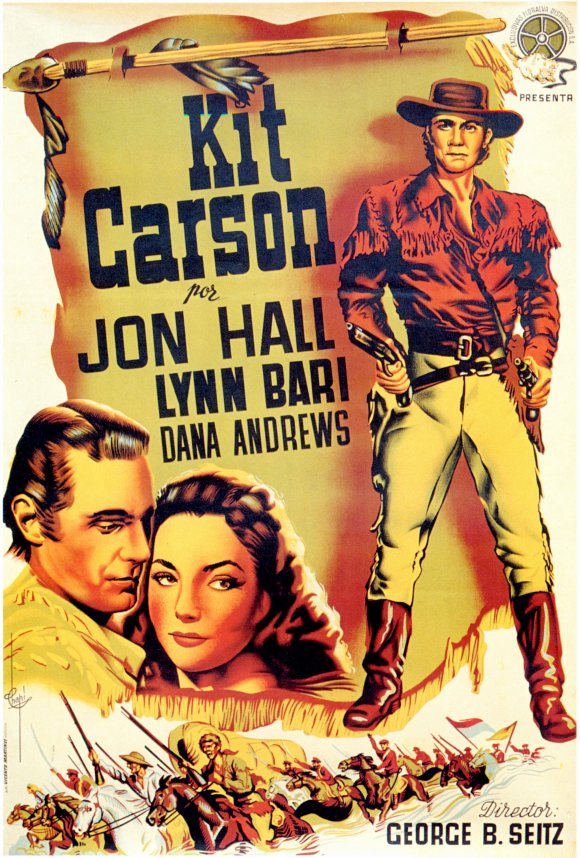 Kit Carson Movie Poster Print showcasing the legendary frontiersman.