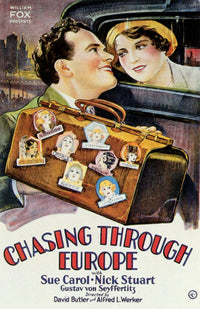 Chasing Through Europe Movie Poster Print showcasing adventure and exploration
