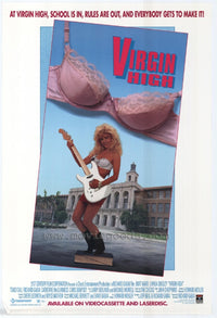 Virgin High Movie Poster Print featuring vibrant colors and youthful themes.