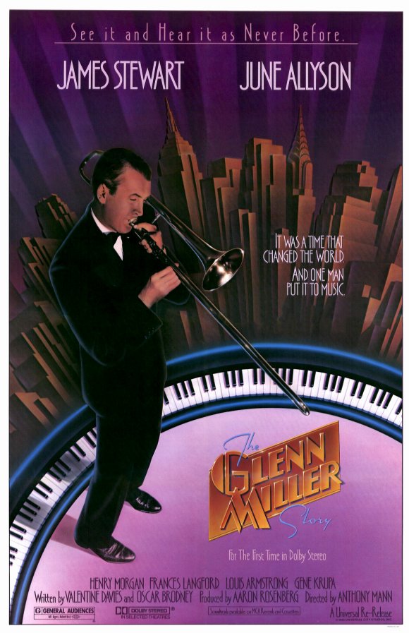 The Glenn Miller Story Movie Poster Print showcasing classic cinema artwork.