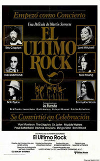 The Last Waltz Movie Poster Print featuring iconic concert imagery.