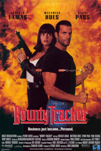 Bounty Tracker Movie Poster Print featuring vibrant artwork.