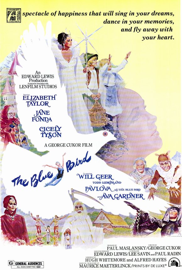 The Blue Bird Movie Poster Print showcasing vibrant colors and cinematic magic.