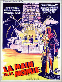 The Mummy's Hand Movie Poster Print showcasing classic horror film art.