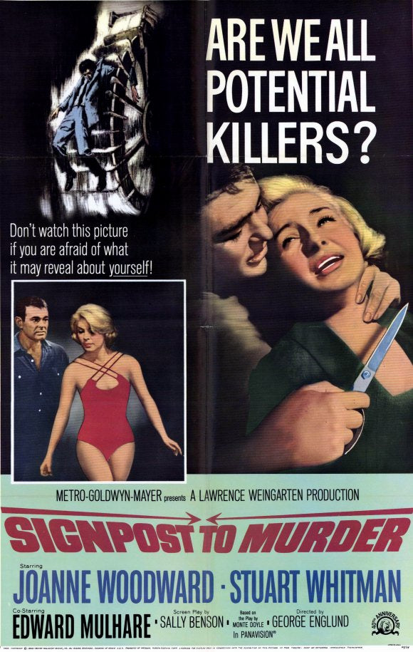Signpost to Murder Movie Poster Print showcasing classic cinema art.