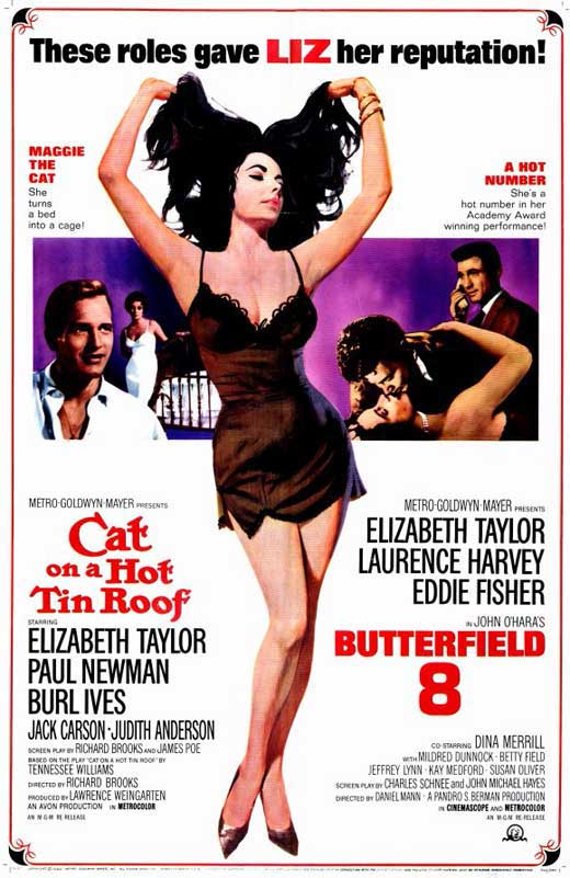 Cat on a Hot Tin Roof Movie Poster Print featuring iconic film imagery.