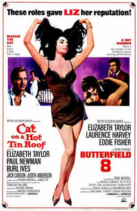 Cat on a Hot Tin Roof Movie Poster Print featuring iconic film imagery.