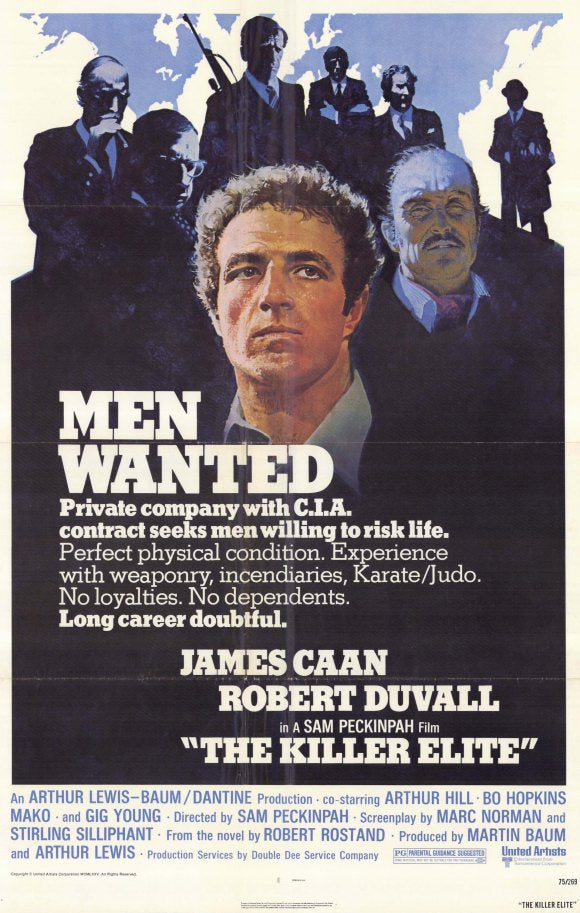 The Killer Elite Movie Poster Print showcasing dynamic film art.