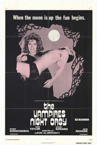 Vampires Night Orgy Movie Poster Print showcasing horror cinema art.