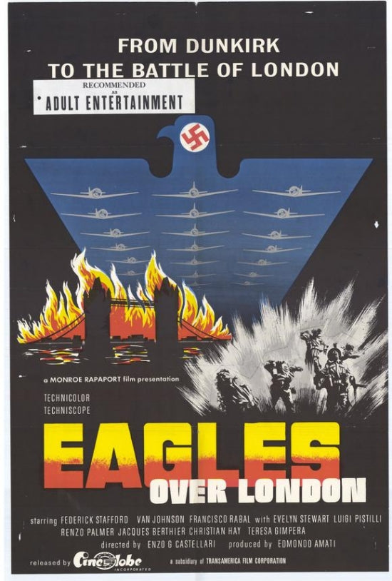 Eagles Over London Movie Poster Print showcasing thrilling aerial action.
