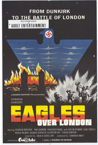 Eagles Over London Movie Poster Print showcasing thrilling aerial action.