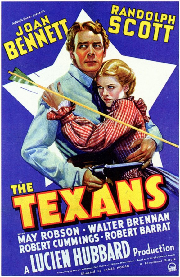 The Texans Movie Poster Print showcasing classic western film art.