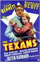 The Texans Movie Poster Print showcasing classic western film art.