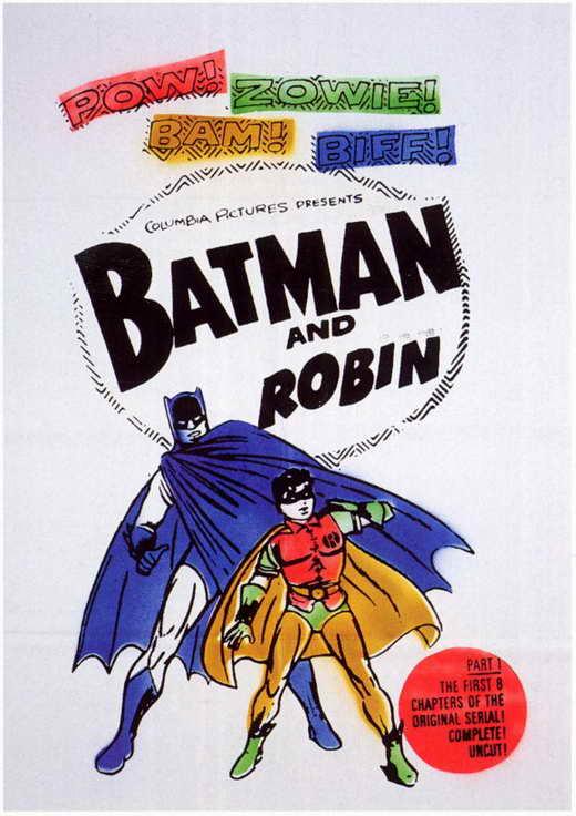 Batman and Robin Movie Poster Print showcasing iconic superhero duo