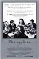 Metropolitan Movie Poster Print showcasing iconic film imagery.
