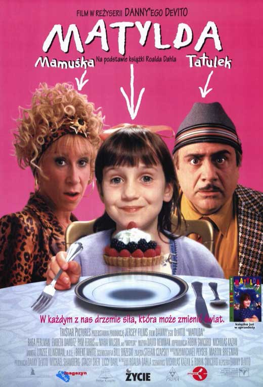 Matilda Movie Poster Print showcasing the whimsical and inspiring theme of the movie.