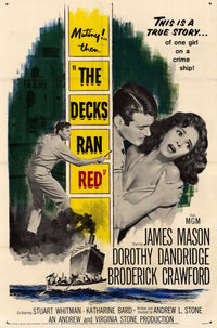 The Decks Ran Red Movie Poster Print featuring dramatic imagery.