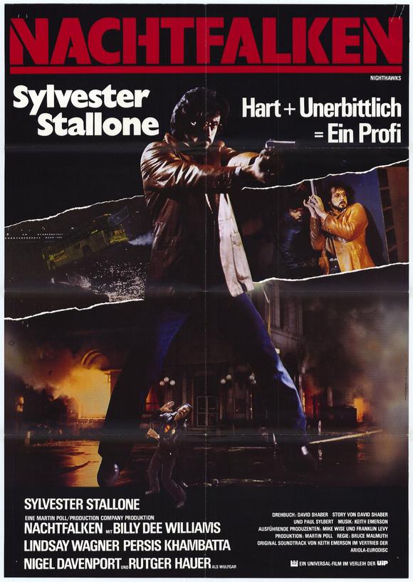 Nighthawks Movie Poster Print featuring urban diner scene.