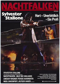 Nighthawks Movie Poster Print featuring urban diner scene.