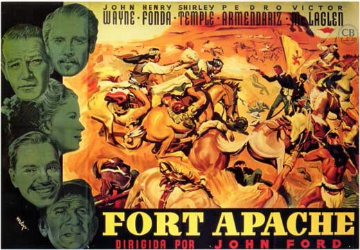 Fort Apache Movie Poster Print showcasing classic western cinema.