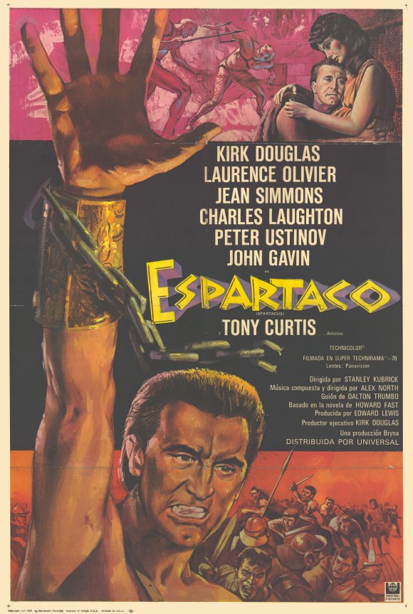 Spartacus Movie Poster Print showcasing classic film artwork.