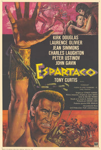 Spartacus Movie Poster Print showcasing classic film artwork.