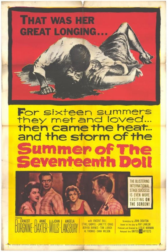 Summer of the Seventeenth Doll Movie Poster Print for home decor.