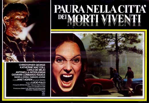 City of the Living Dead Movie Poster Print featuring haunting visuals.
