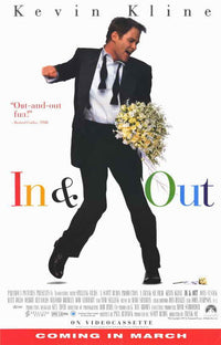 In and Out Movie Poster Print showcasing humor and vibrant design.