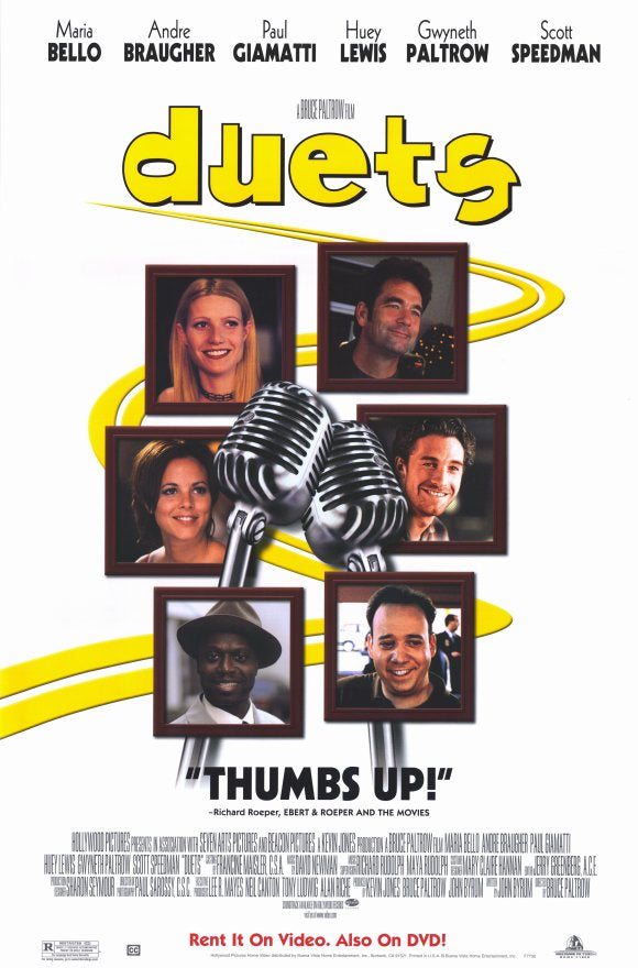 Duets Movie Poster Print showcasing vibrant colors and dynamic design.