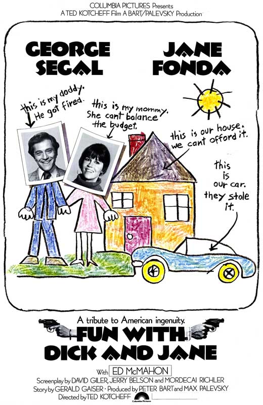 Fun with Dick and Jane Movie Poster Print showcasing a comedic scene from the film.