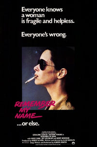 Remember My Name...Or Else Movie Poster Print showcasing suspenseful cinematic art.