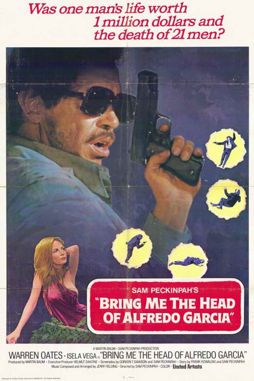 Bring Me the Head of Alfredo Garcia Movie Poster Print showcasing classic cinema artwork.