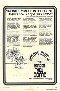 The Harder They Come Movie Poster Print featuring vibrant reggae culture imagery.