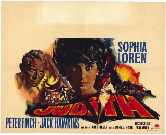 Judith Movie Poster Print featuring vibrant colors and cinematic imagery.