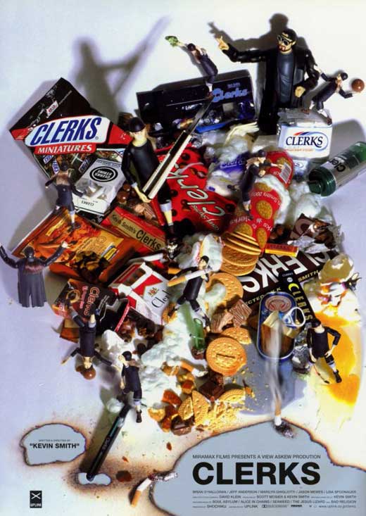 Clerks Movie Poster Print featuring iconic comedy film art.